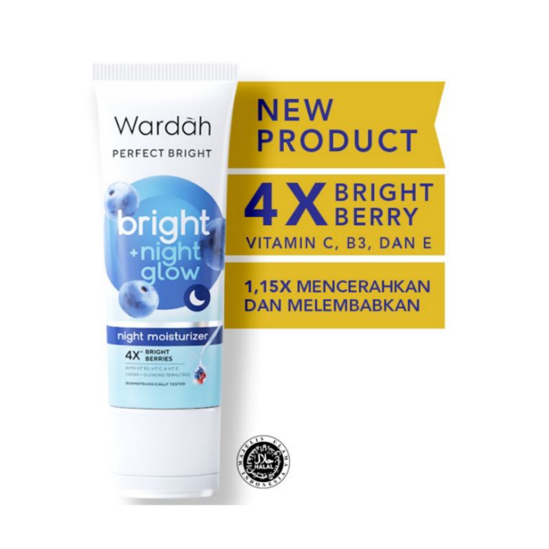 WARDAH Bright + Night Glow Moisturizer 20ml