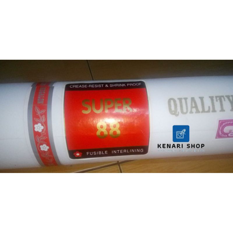 Kain Keras Super 88 (0.5 Meter) Kain Keras Lapisan Gorden