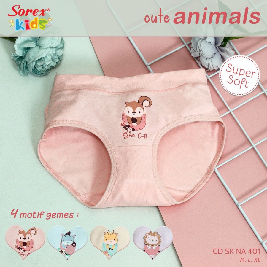 CELANA DALAM ANAK PEREMPUAN SEGITIGA CD SOREX KIDS GIRL NA 401 Happy me