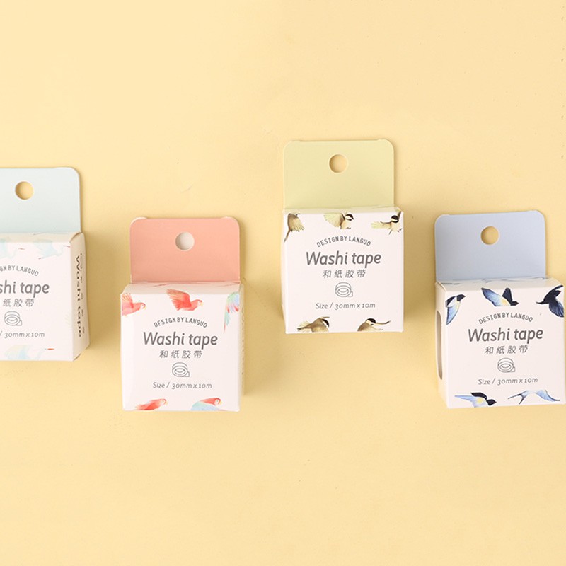 

Masking Tape Colorful Flying Bird 3cm Eym House