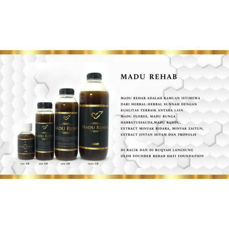 

REHAB HATI" - MADU REHAB REFILL (Rehab Hati / Madu Ruqyah) [1000Gram]