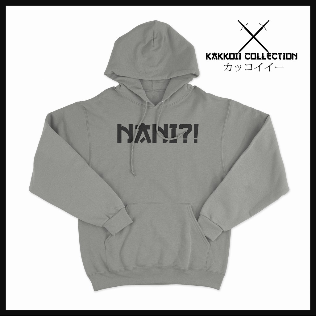 Hoodie Pullover NANI? | Hoodie fleece Pria Jepang Style