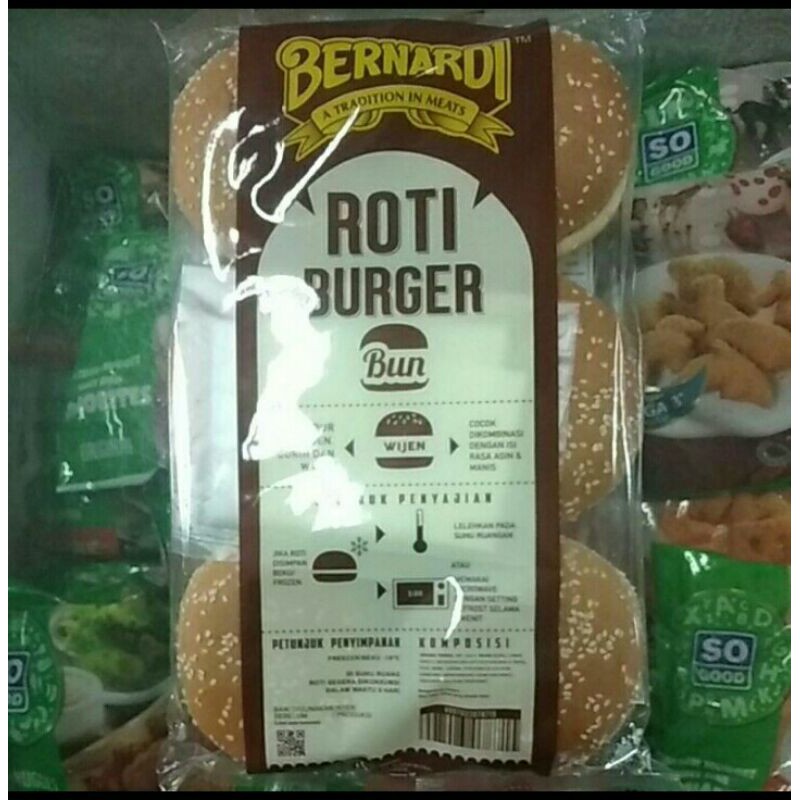 

Puri Segar Shop, Bernardi Roti Burger Isi 6 Roti