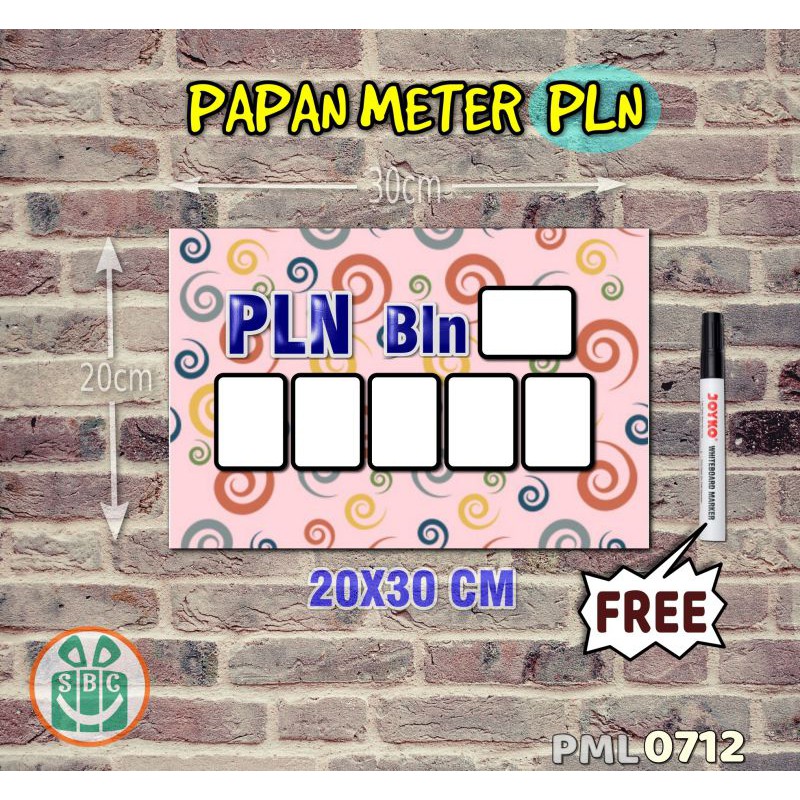 

Stokastik Papan Meter Listrik PLN PAM motif Unik - Pastel 12