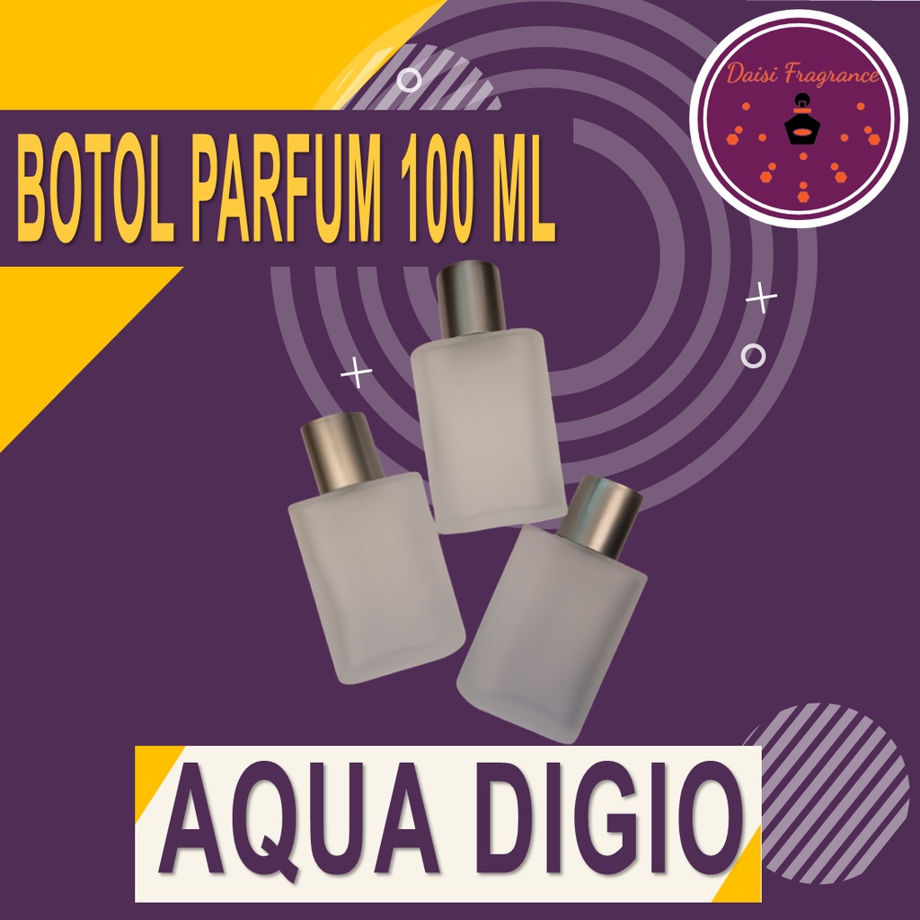 BOTOL PARFUM SPRAY AQUA DIGIO 100 ML | BOTOL KACA | PARFUM