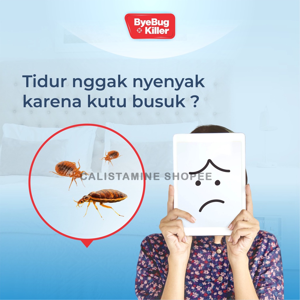 ByeBugKiller Obat Pembasmi Kutu Busuk, Kutu Kasur, Kutu Sofa Bahan Alami Siap Pakai Original