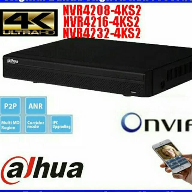 Dahua NVR4216-4KS2, NVR 16CH / 16CHANNEL