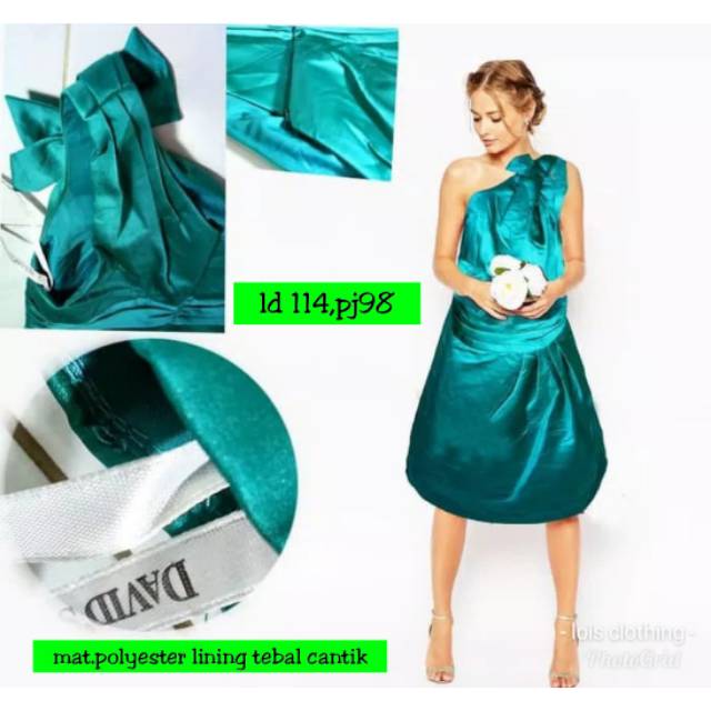 gaun pesta jumbo bigsize ld 100 lebih tebal party gown david bridal