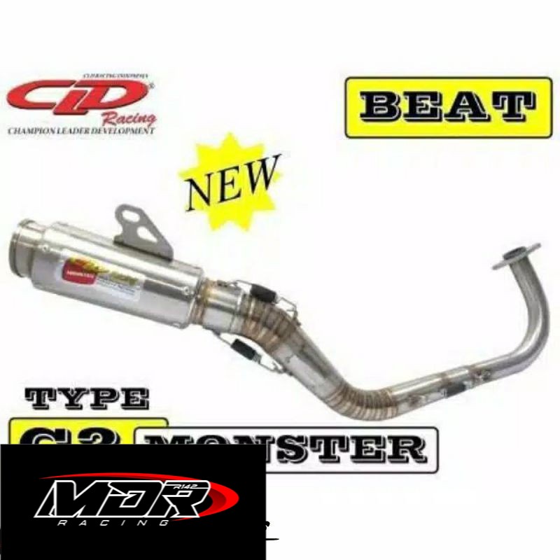 Knalpot CLD Racing Beat Beat fi Scoopy type Monster Race Original