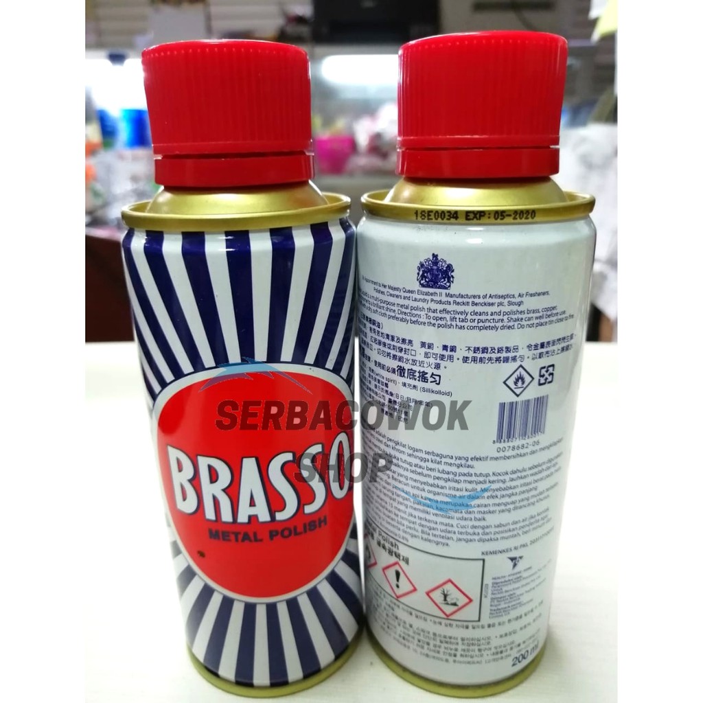 Minyak Brasso Cairan Pembersih dan Pengkilap Poles 200 ML  Termurah Berkualitas Khusus JABODETABEK