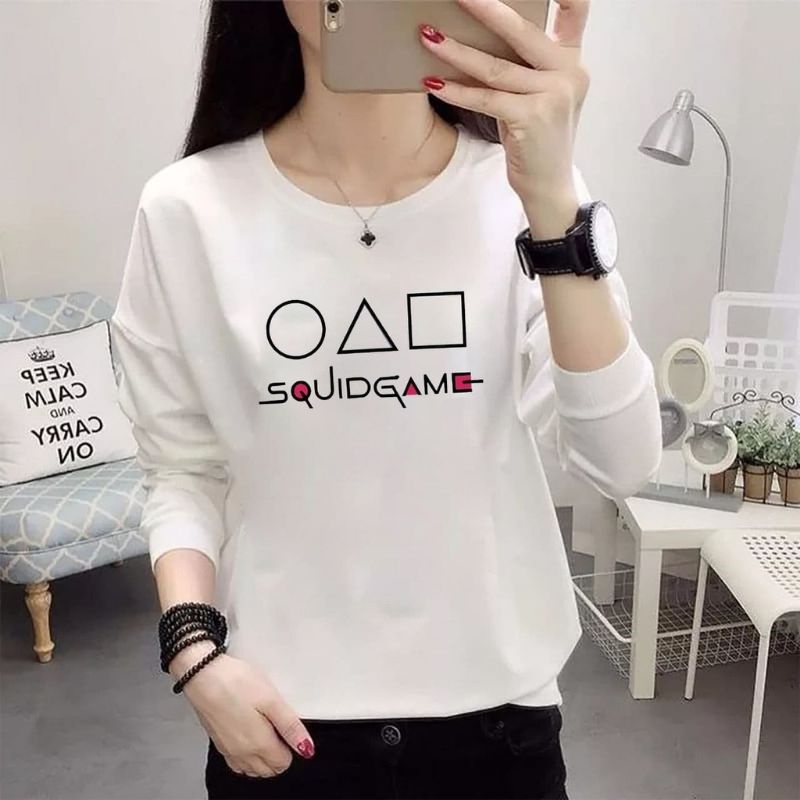 COD☑️BLOUSE TERBARU/ BLOUSE SQUID GAME/2 UKURAN L/XL/ GOOD QUALITY/ BEST SELLER/BLOUSE KEKINIAN