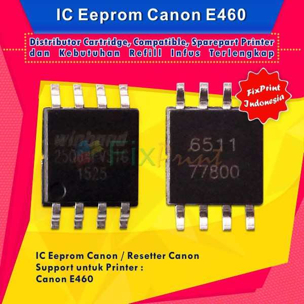 IC Eprom Canon E460, IC Eeprom Reset Canon E460, IC Counter E460