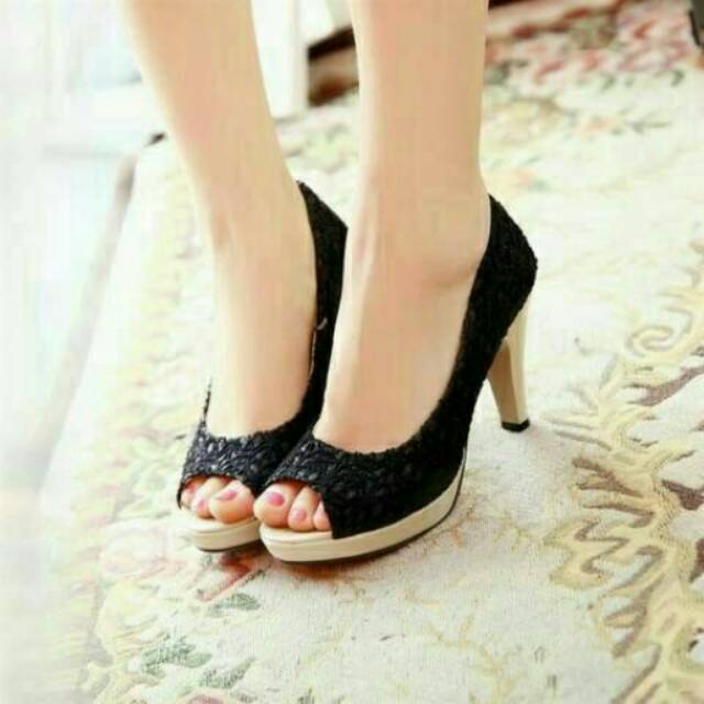 High Heels Julie Estelle brukat
