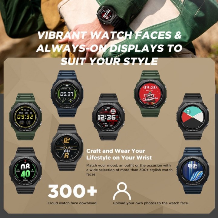 ZEBLAZE ARES 2 Rugged Fashion Smartwatch Waterproof 5ATM ,wpsku