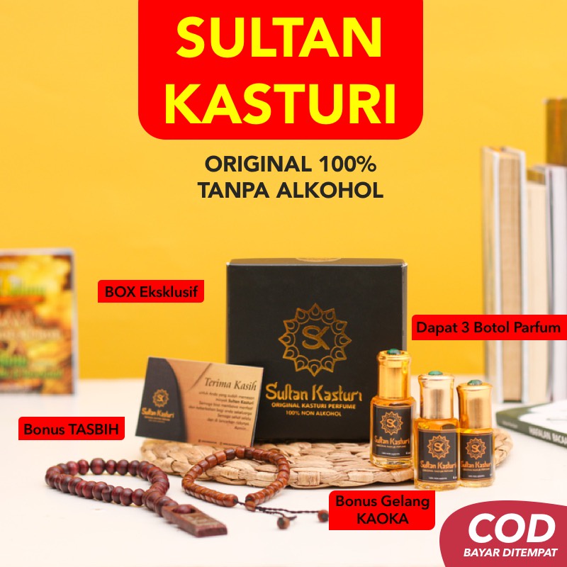 [COD] 100% ORIGINAL SULTAN KASTURI Minyak Sultan Kasturi Kasturi Sultan ASLI TANPA ALKOHOL Parfum Su
