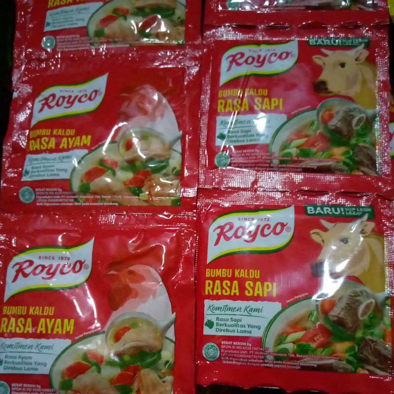 

ROYKO AYAM ROYCO SAPI 8gr Bumbu Penyedap Rasa Sachet Renceng