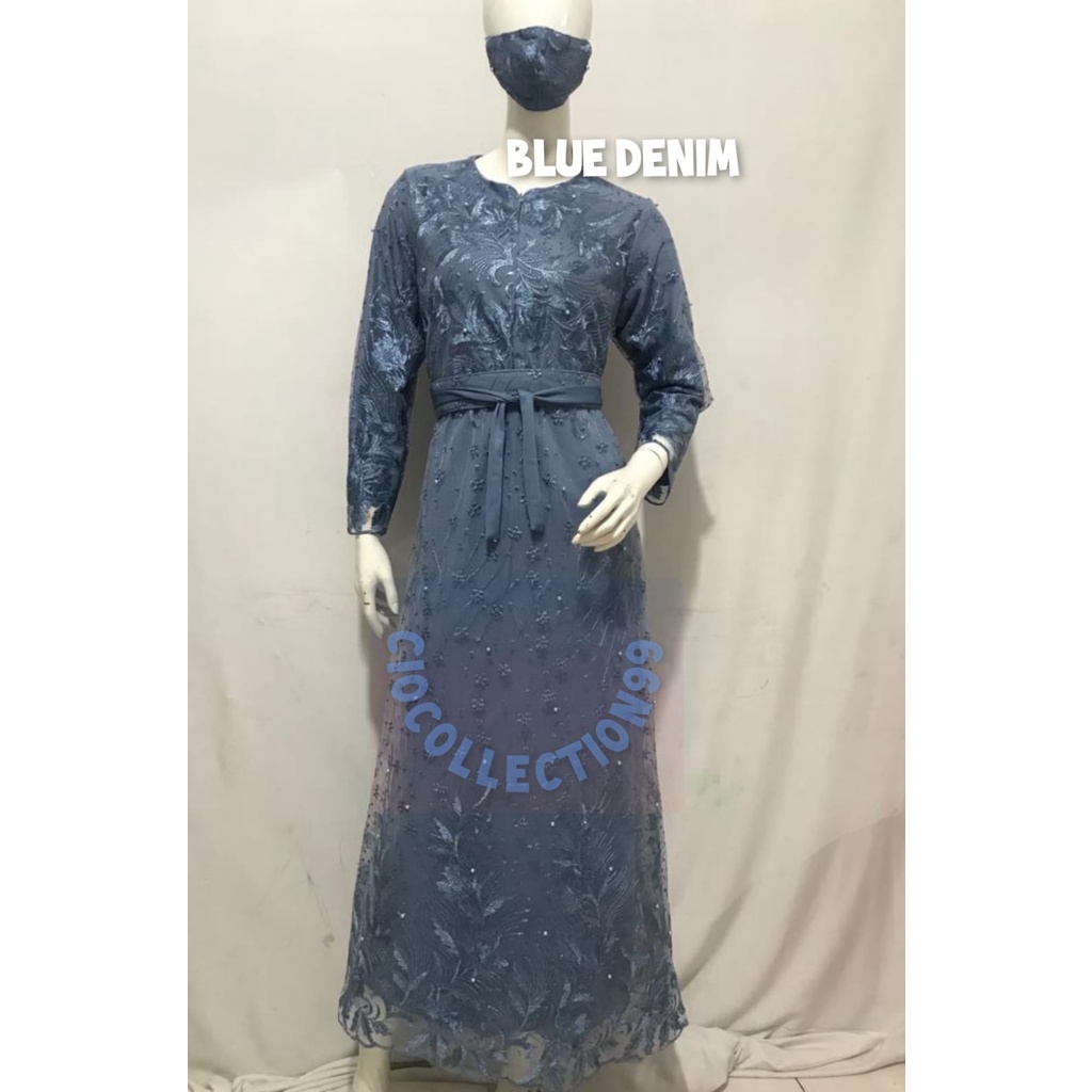 GAMIS BUSUI BRUKAT MARON/BROKAT SIZE M L XL XXL XXXL DALAMAN FULL FURING DAN TILE MUTIARA PREMIUM(FREE MASKER) TERBARU