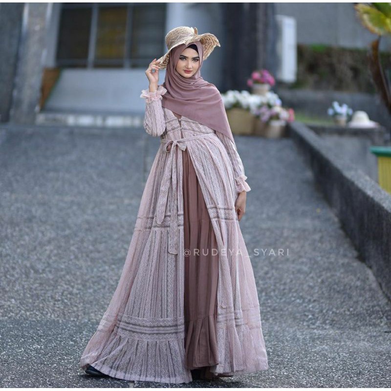 gamis syari /rudeya syari / gamis pesta / gamis brukat