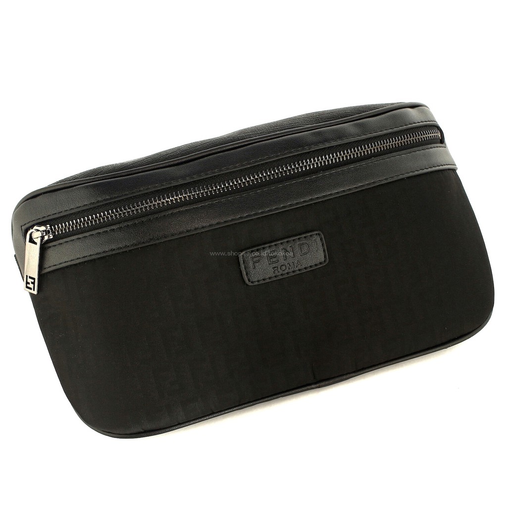 TOKOKOE -  Tas Pinggang Waist Bag Import Tas Pria Premium - FND WB9 Black