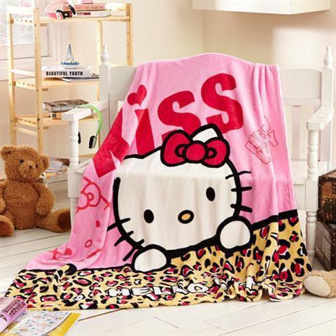 Selimut Bulu Halus 150x200 Motif Karakter Hello Kitty Cantik Asriyasashii Murah Berkualitas