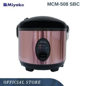Miyako MCM508SBC Magic Com 1.8L 3in1 Merah Rice Cooker Magic Jar/Penanak Nasi/Pemasak Nasi/Penghanga