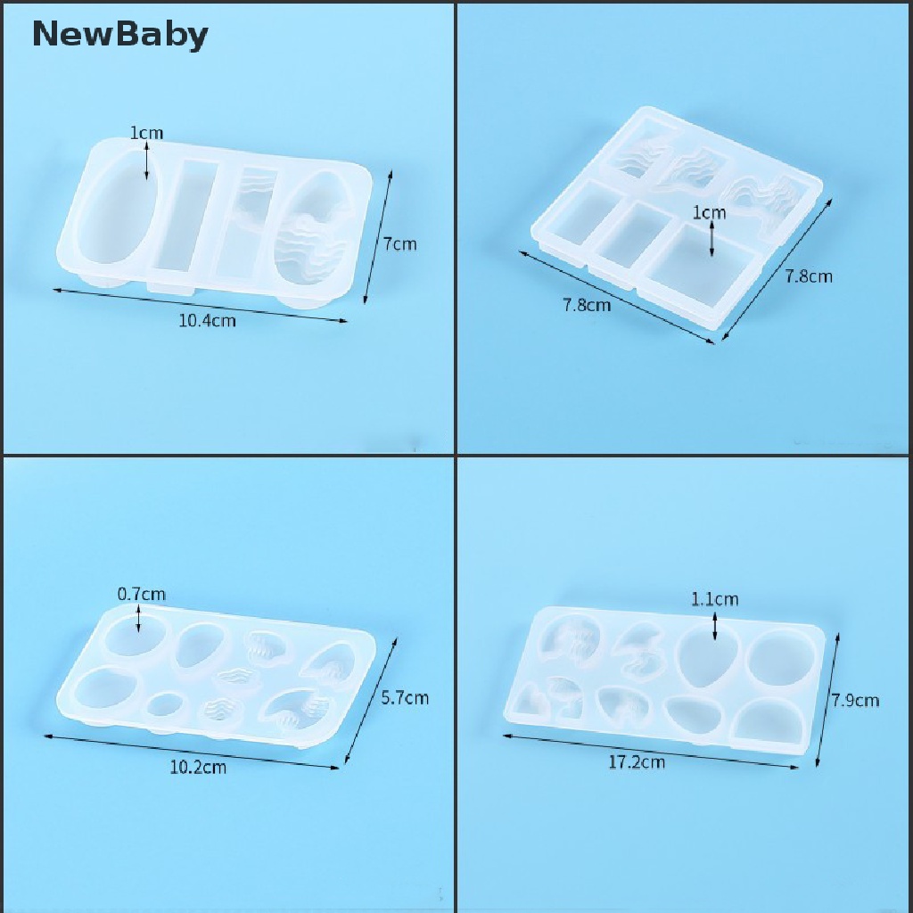 Cetakan Resin Epoxy UV Bahan Silikon Untuk Membuat Perhiasan Kalung / Gelang DIY