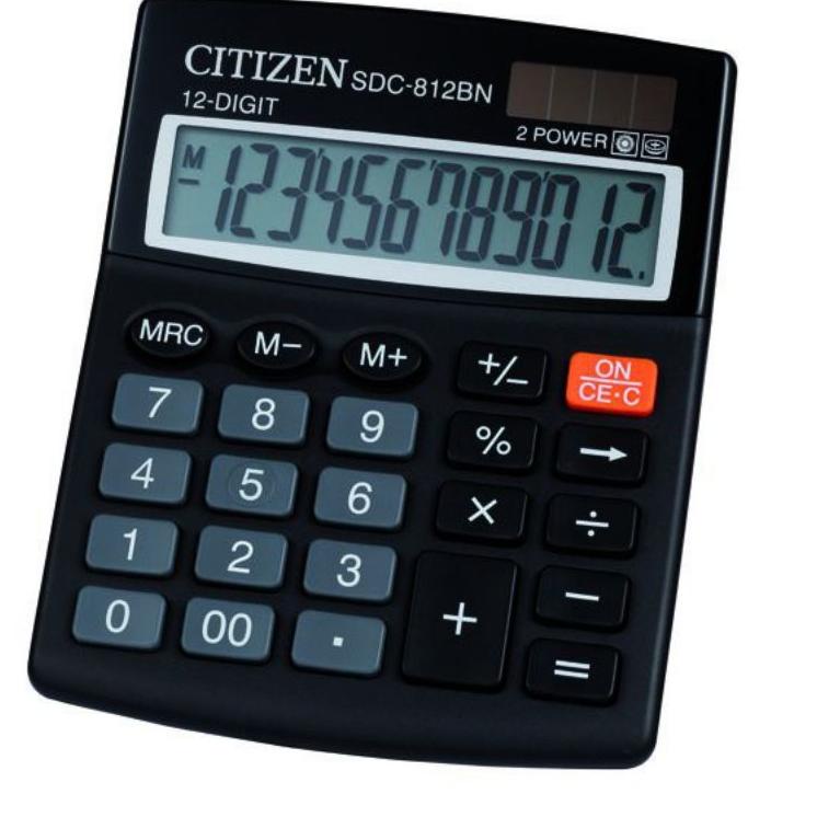 

Terbaik.. Kalkulator 12 Digit Angka CITIZEN SDC 812 - Calculator Digital