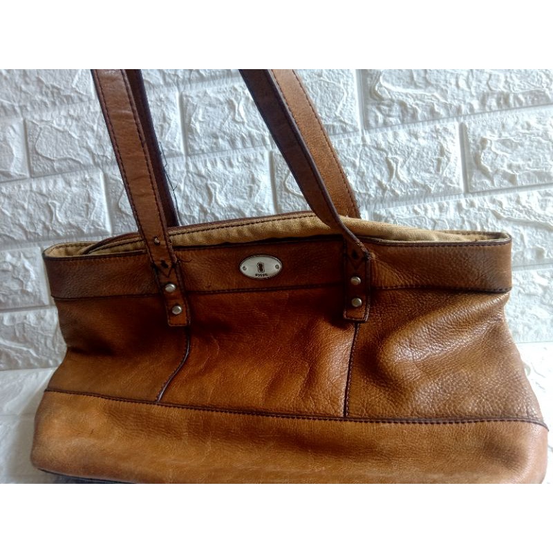 tas fossil preloved maddoc shopper