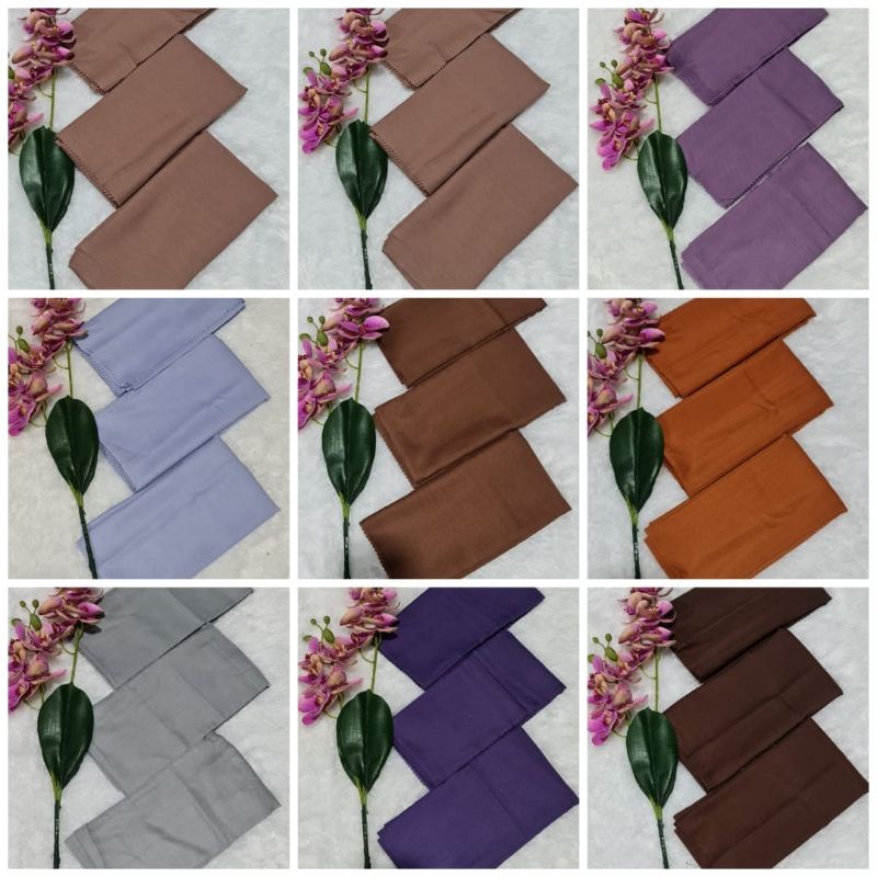 Voal Premium Polos lasercut Segi Empat Polos Lasercut Hijab Voal Polos Premium