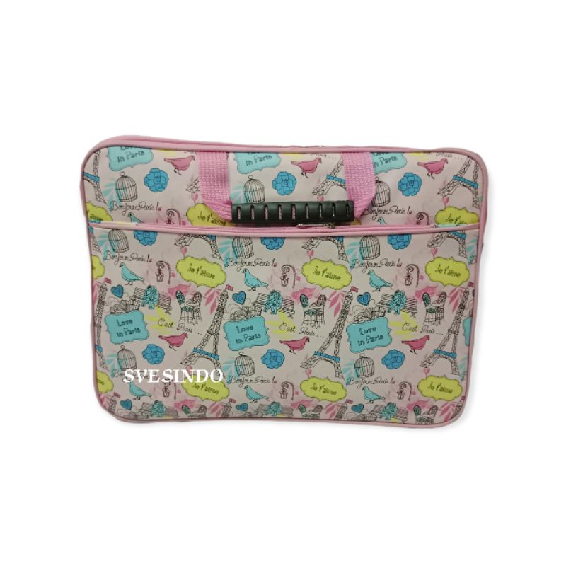 Softcase 14 inch motif paris pink