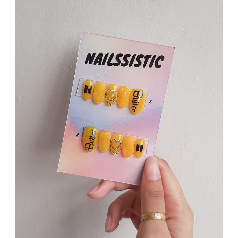 BTS Butter 3D Nails / Custom Fake Nails