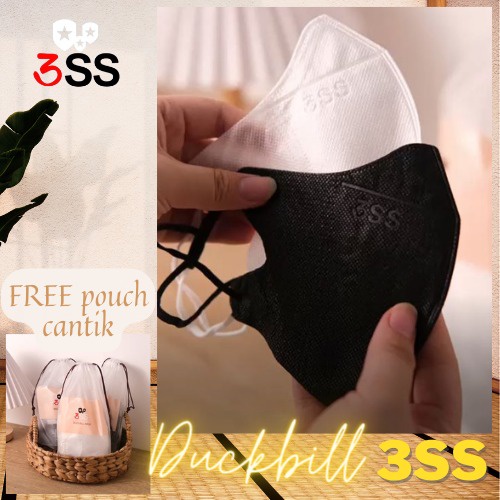 Masker duckbill 4 ply 3ss Warna Isi 50pcs