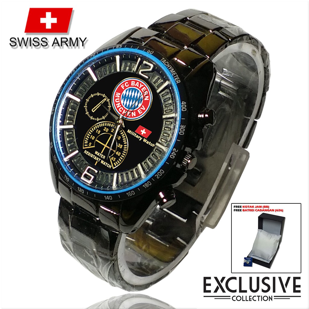 (Istimewa Bossque) Jam BAYERN MUNCHEN Rantai Sport