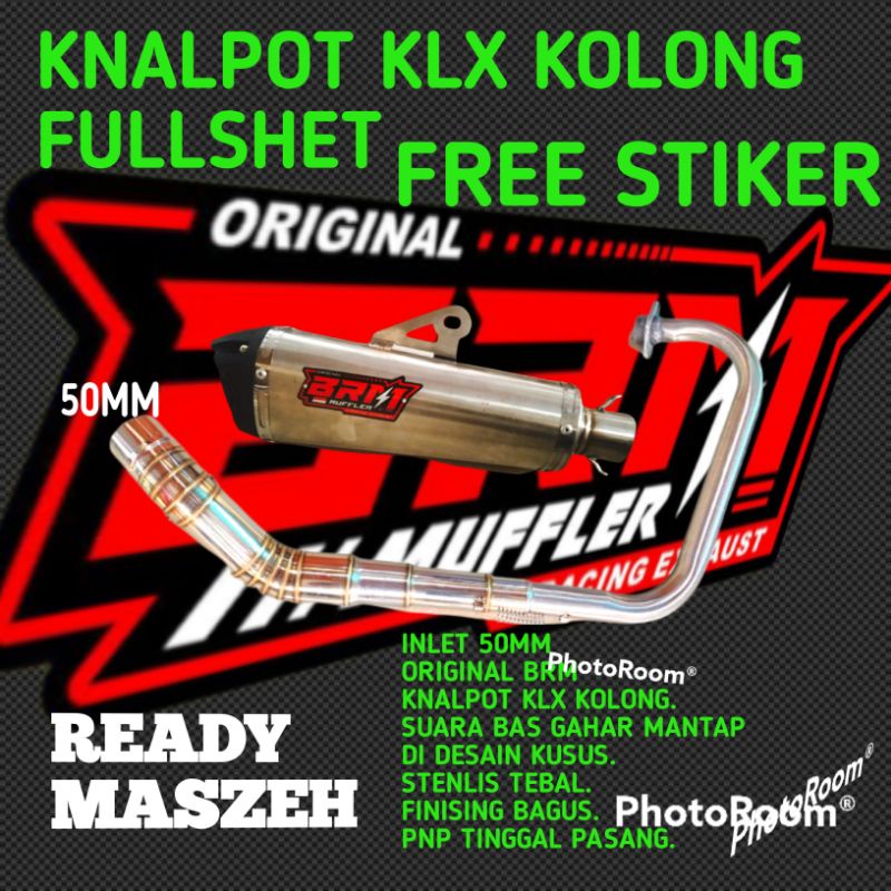 Knalpot KLX KOLONG TH BRM ORIGINAL LEHER KLX KOLONG Terlaris Termurah promo cod