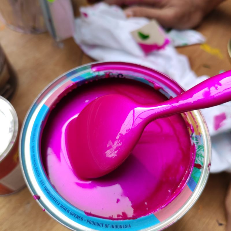 

HJK Cat Pink Magenta Metalic NC & PU 250ml, 200ml, 100ml Metallic / bukan candy tone
