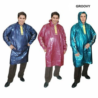 Jas Hujan Poncho Lengan Groovy Hockey Scotchlight Merk Indoplast Jas Hujan Kelelawar
