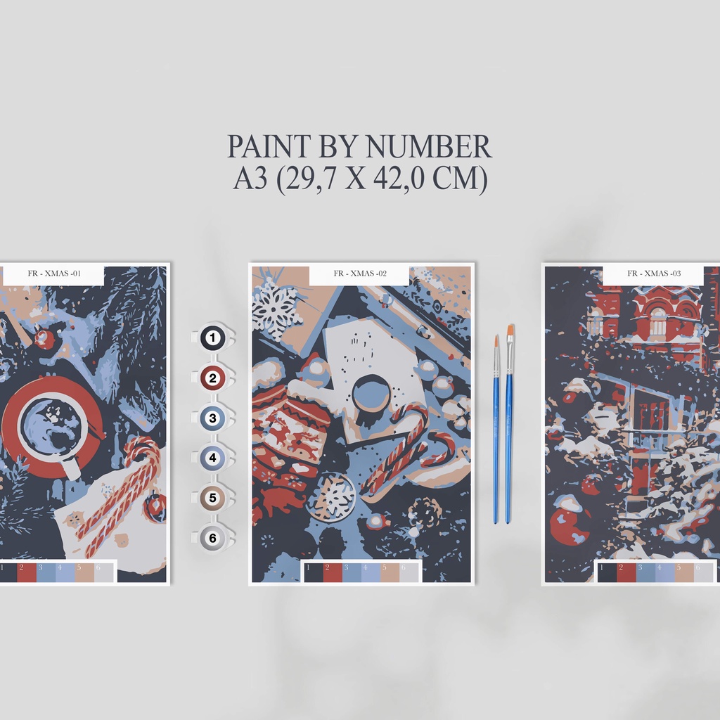 

Paint By Number Kit A3, Xmas