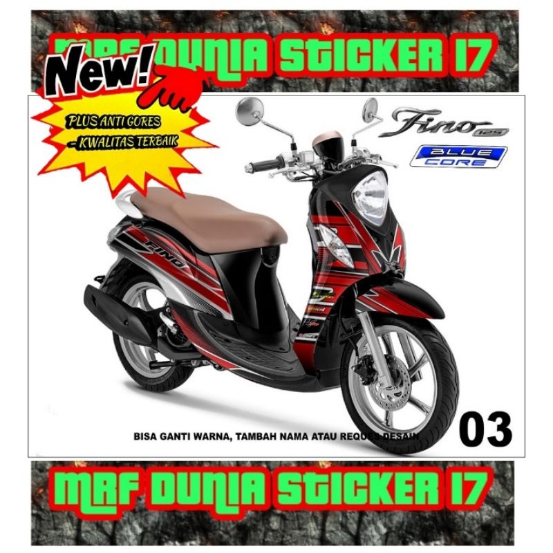 Sticker Decal Motor Fino New Full Body dekal motor Fino New Full Body Stiker Striping motor Fino New
