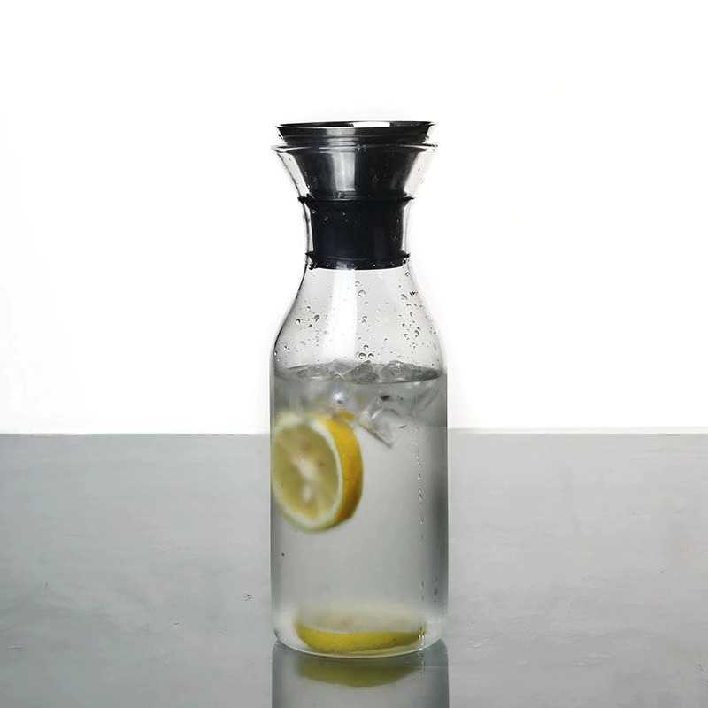 Botol Air Minum Kaca Tea Pot Pitcher 1000ML - Botol Air Minum Khusus Kulkas Free BPA