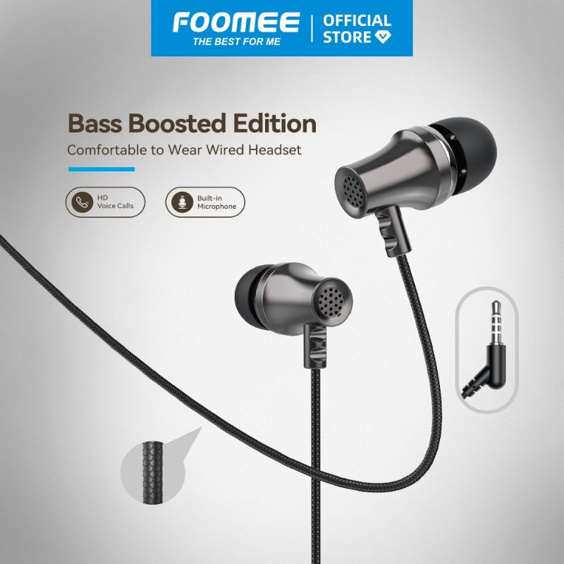 Foomee QA03s Bass Boosted Wired Headset