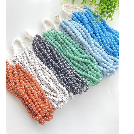PUIY Manik Kaca Polkadot / java glass beads / indonesian glass beads ND6F