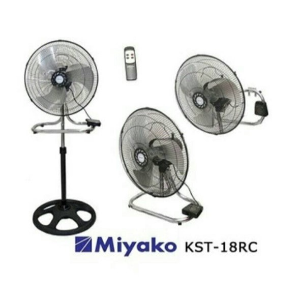 Miyako Kipas Angin Besi 3in1 Multi Fan Remote Control KST-18RC