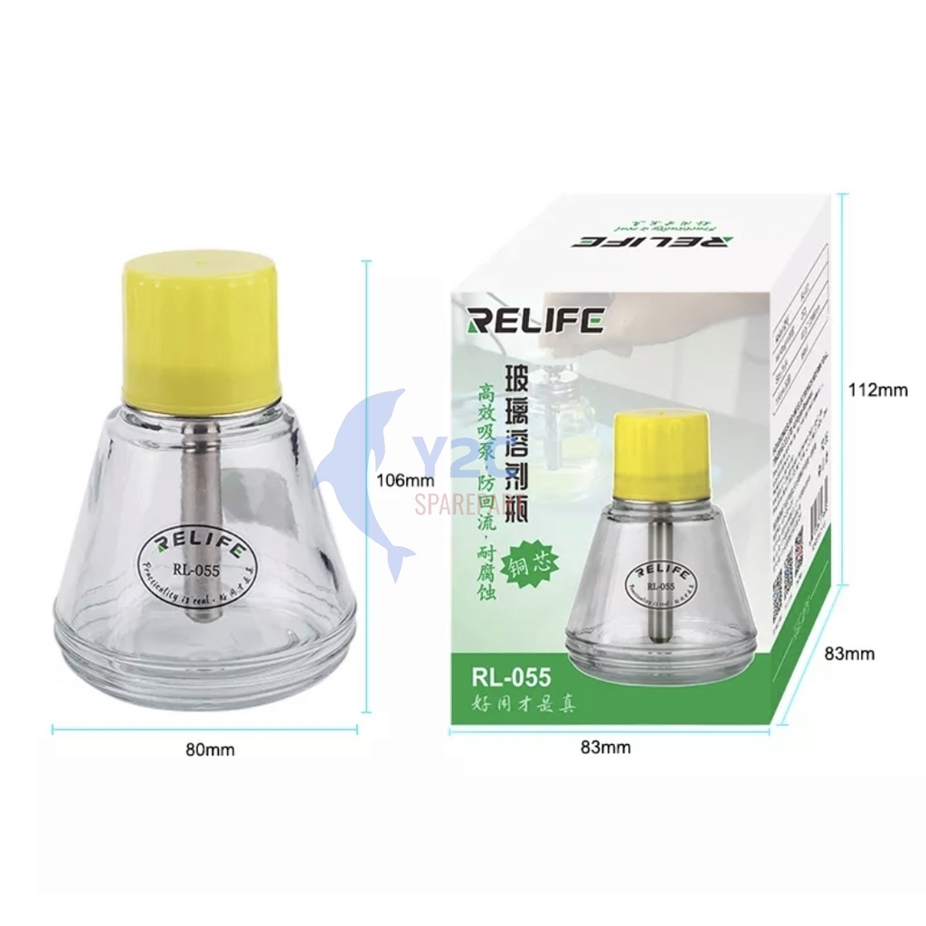 BOTOL TINER KACA RELIFE RL-055 150ML / ALAT SERVIS SERVICE HP LENGKAP TERLENGKAP TERMURAH