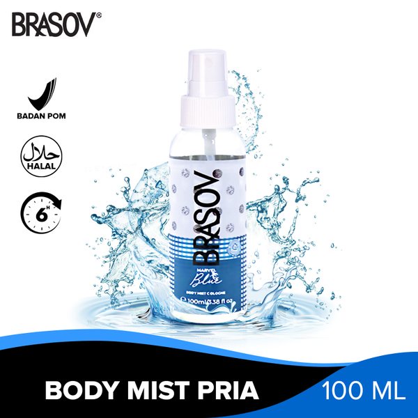 BRASOV Body Mist Cologne Original Halal BPOM 100ML