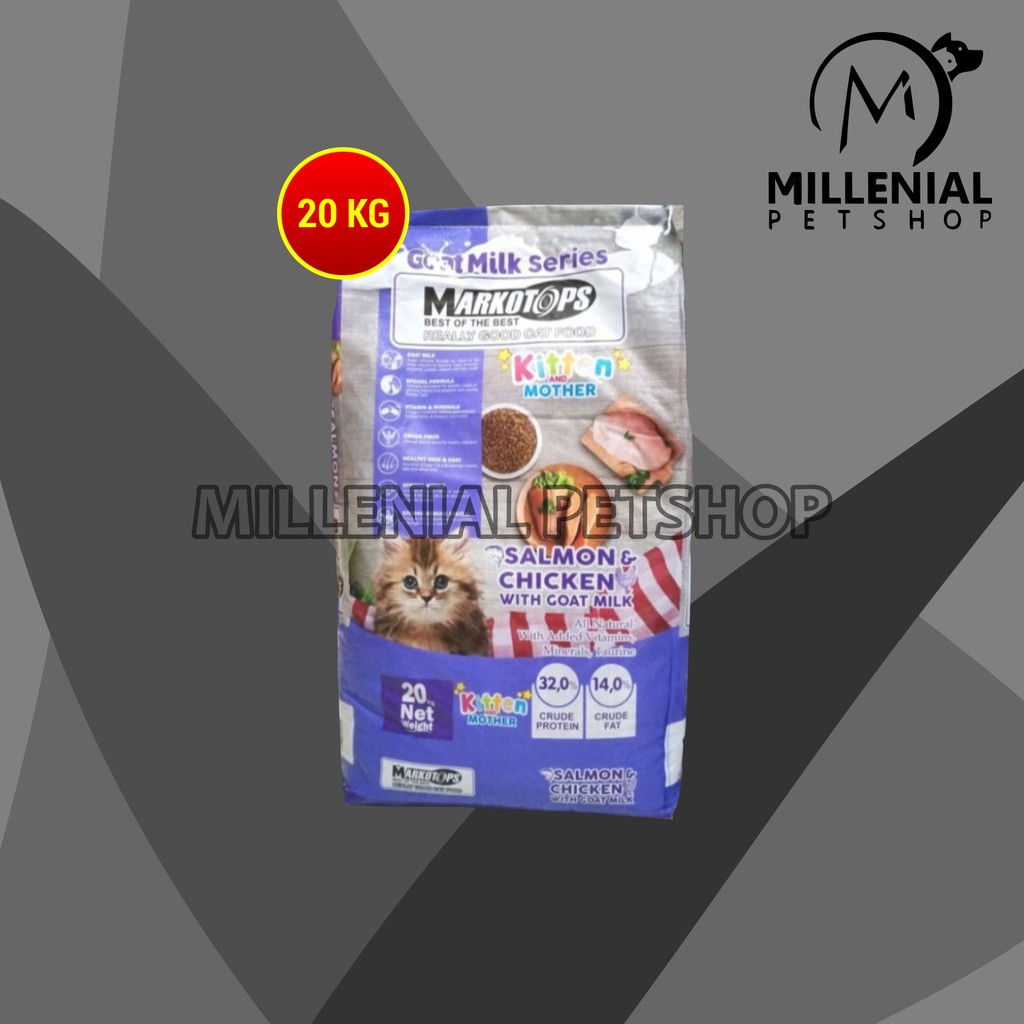 [GOSEND] Makanan kering Kucing MARKOTOP 20 kg cat food adult 20kg Dry food