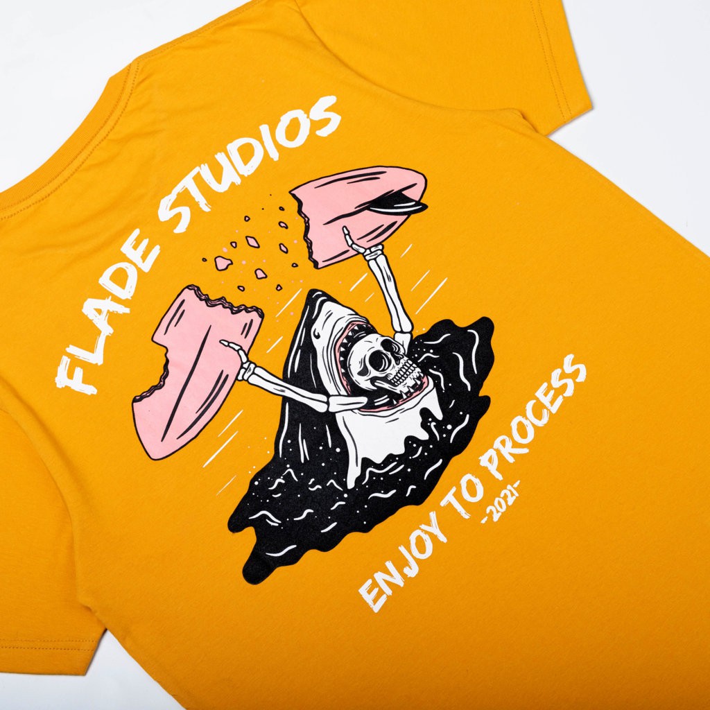 

ID FLADE STUDIOS - FLADE T-SHIRT - SHANK - KAOS KUNING MUSTARD