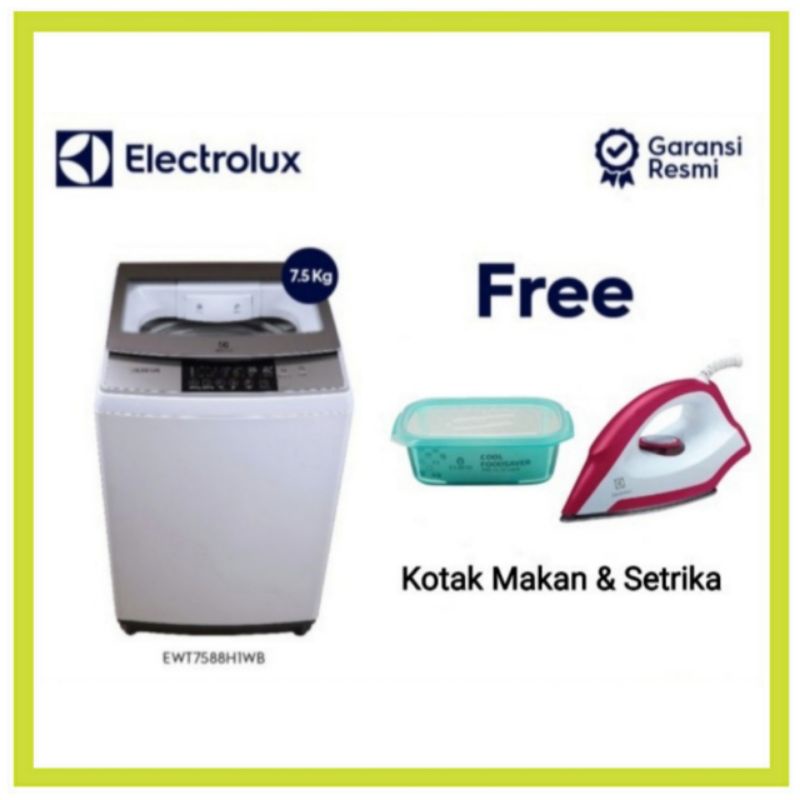 Jual Electrolux Mesin Cuci EWT9588H1WB Washing Machine Top Loading 10.5 ...