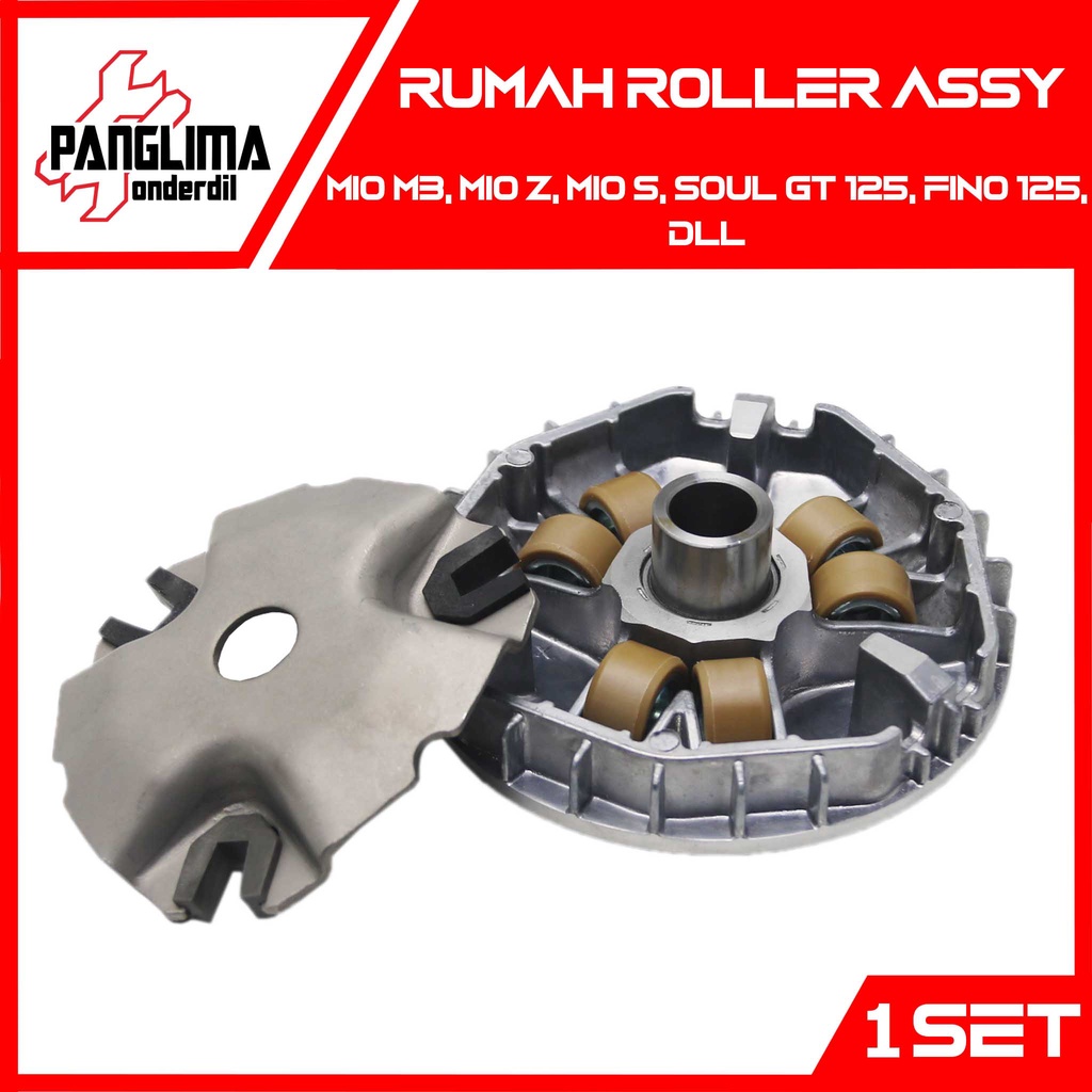 Rumah Roller-Roler Assy Mio M3-Z-S &amp; Soul GT 125 &amp; Fino 125 &amp; X-Ride 125 Penutup-Tutup-Slider-Set-Lengkap-Komplit Dengan Bosh