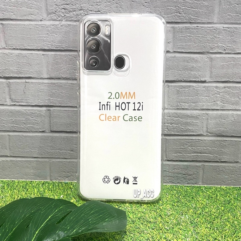 INFINIX HOT 12i / HOT 12 PLAY Clear Case Bening 2.0MM Tebal Case Crystal Silikon Soft Case Protector Kamera