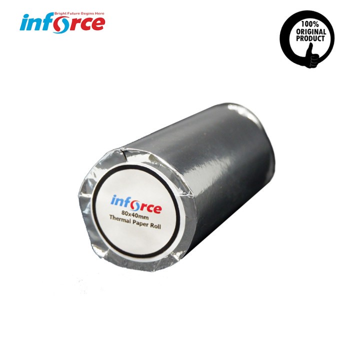 

Kertas Printer Thermal iNFORCE 80x40 Thermal Paper